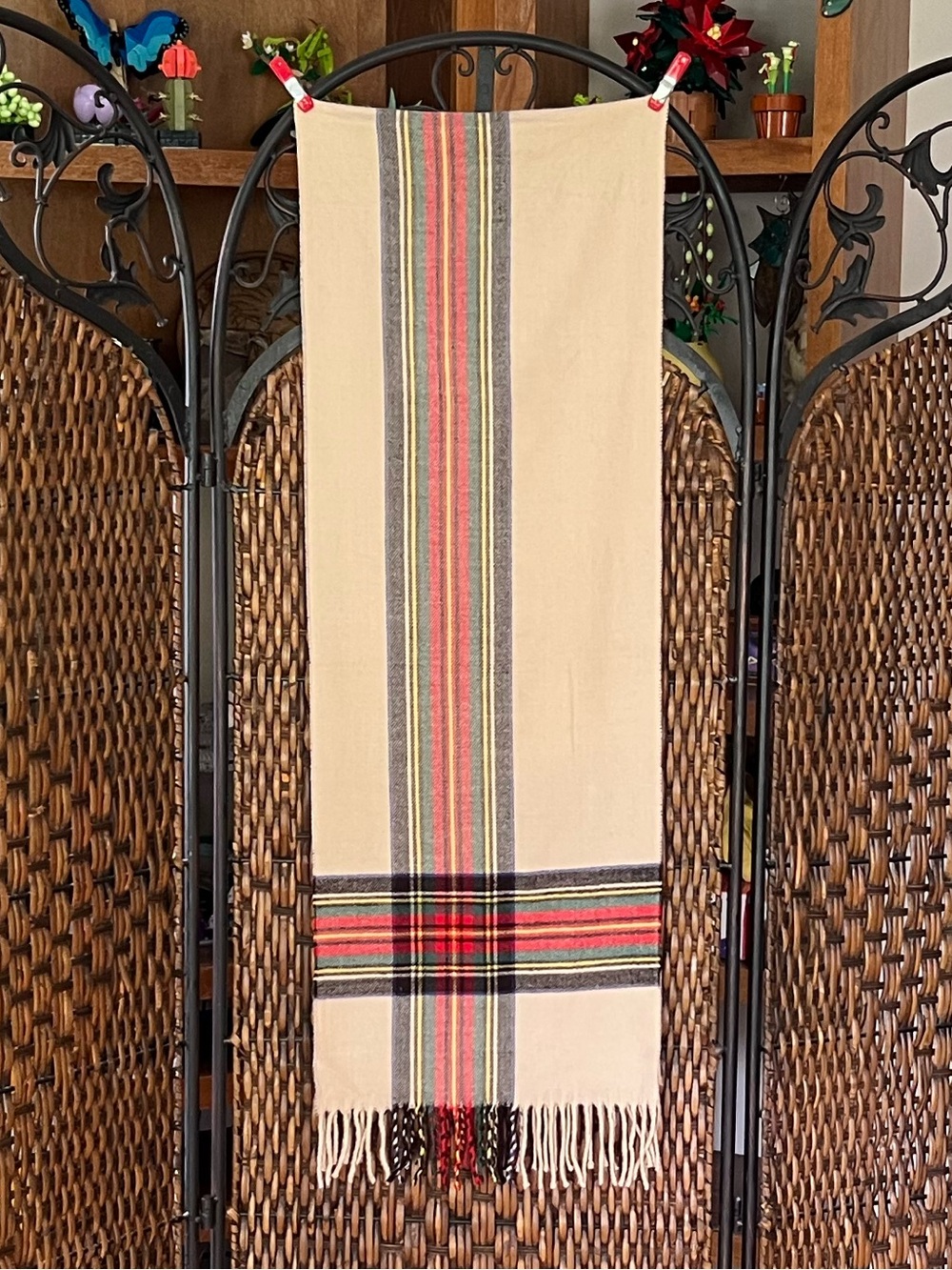 Italy Tartan Viscose Scarf